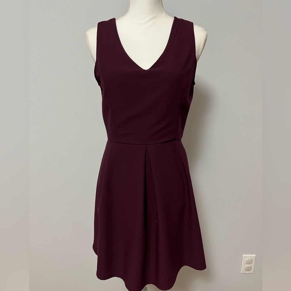 Maroon Mini Dress